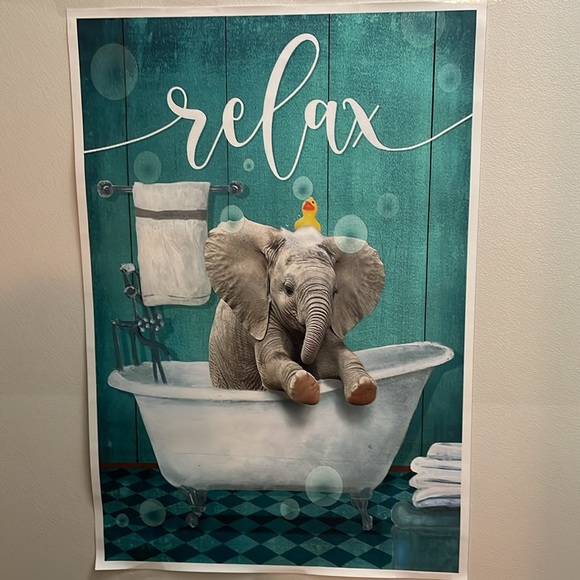 Canvas Wall Art- “Relax” NIB - Picture 3 of 7